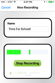 voice recording alarm clock app